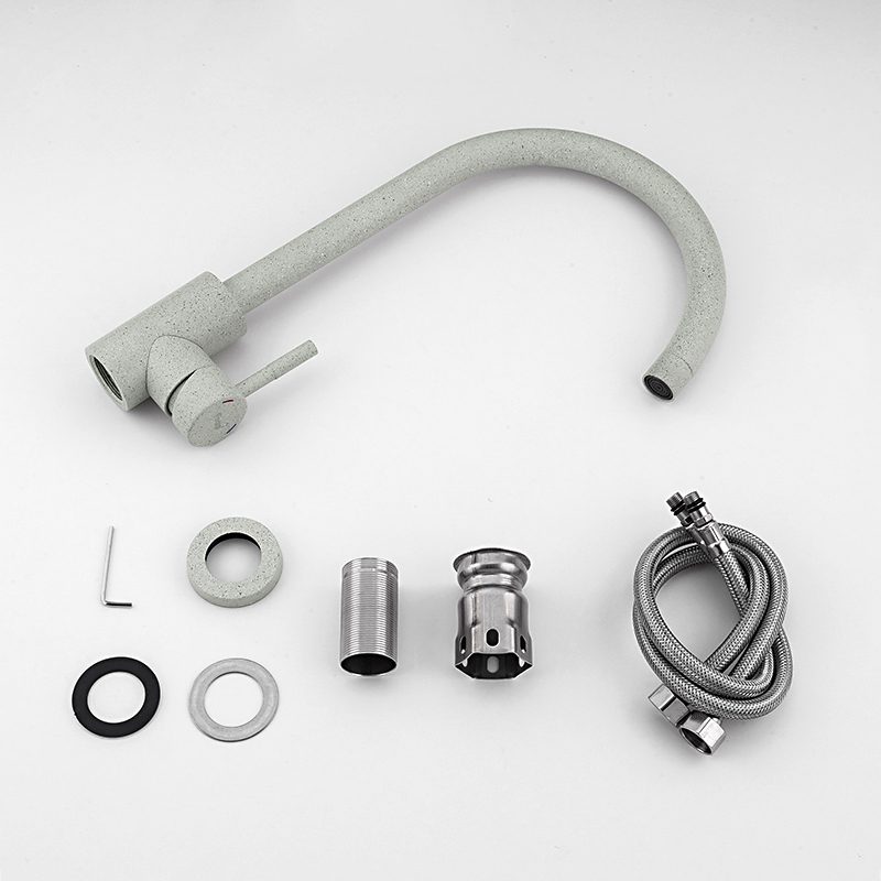 Смеситель для кухни Frap F40899-2, серый — изображение 7