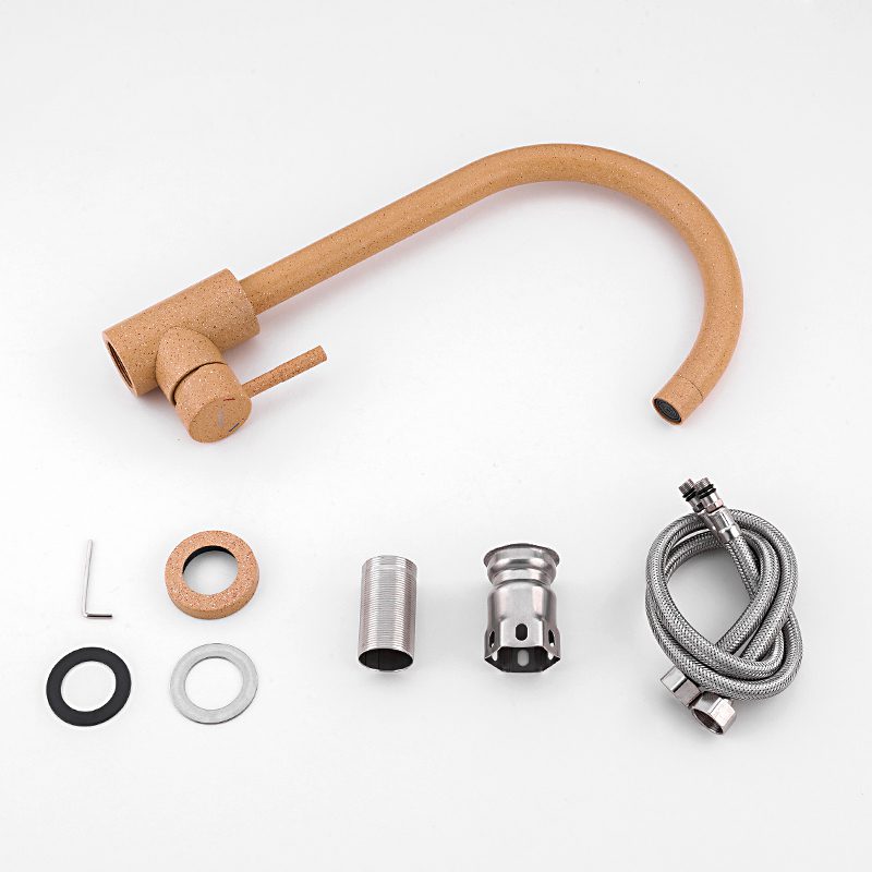 Смеситель для кухни Frap F40899-3, оранжевый — изображение 7