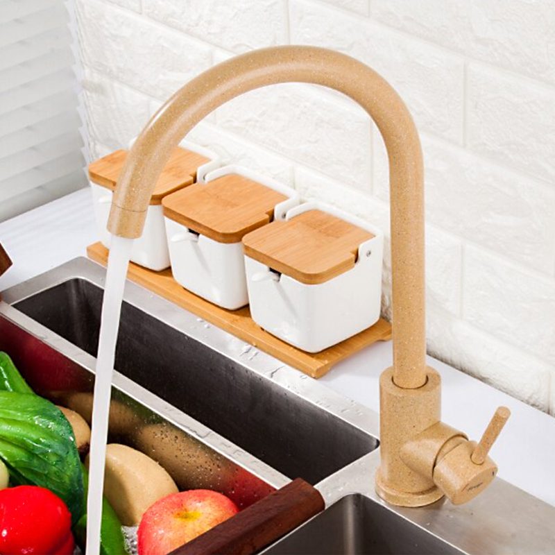 Смеситель для кухни Frap F40899-3, оранжевый — изображение 10