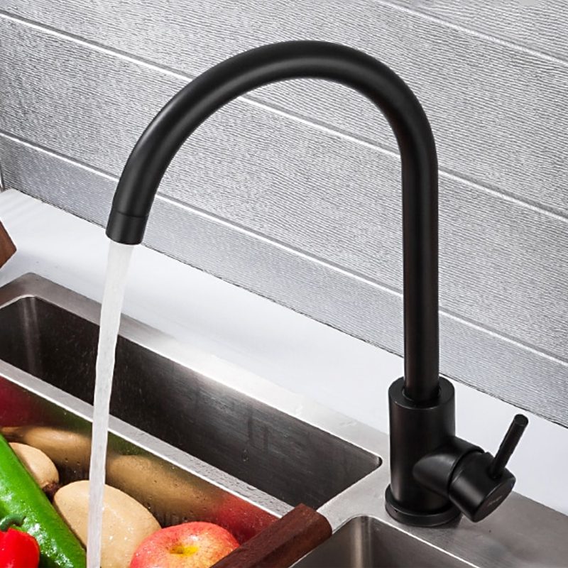 Смеситель для кухни Frap F40899-4, чёрный — изображение 10