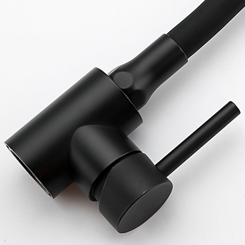 Смеситель для кухни с гибким изливом Frap F40994-6, чёрный — изображение 4