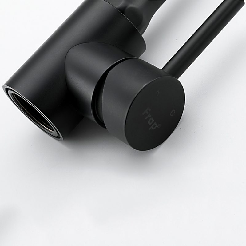 Смеситель для кухни с гибким изливом Frap F40994-6, чёрный — изображение 5