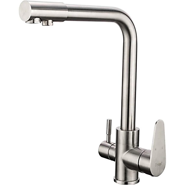 Смеситель для кухни под фильтр Frap F4348, сатин