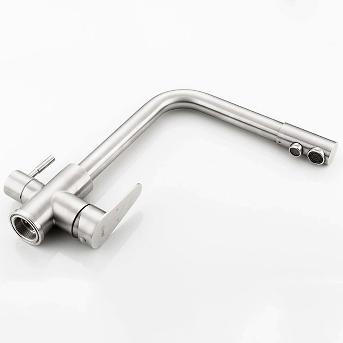 Смеситель для кухни под фильтр Frap F4348, сатин — изображение 3