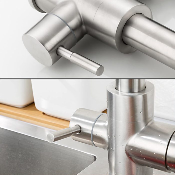 Смеситель для кухни под фильтр Frap F4348, сатин — изображение 6