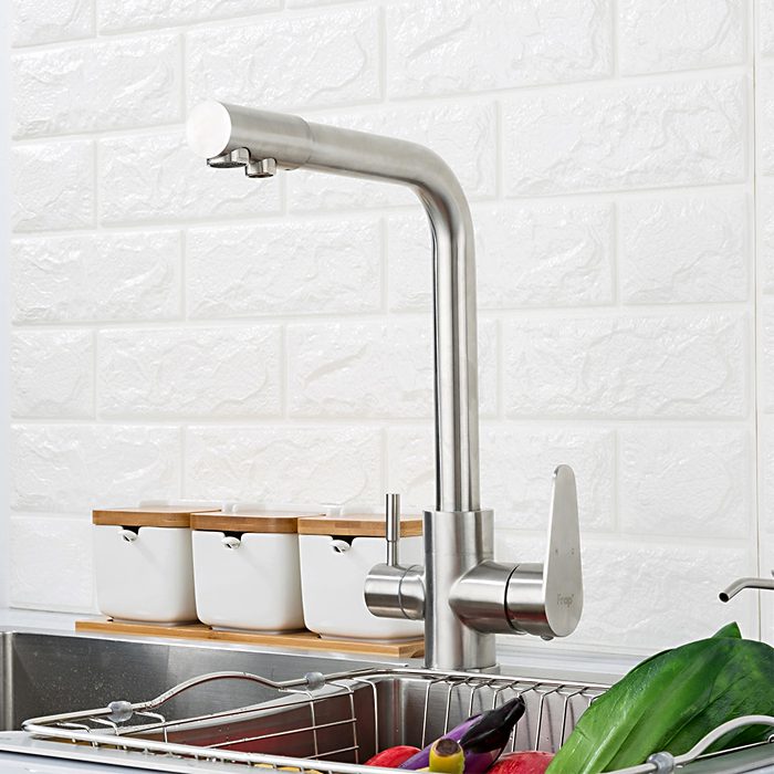 Смеситель для кухни под фильтр Frap F4348, сатин — изображение 8