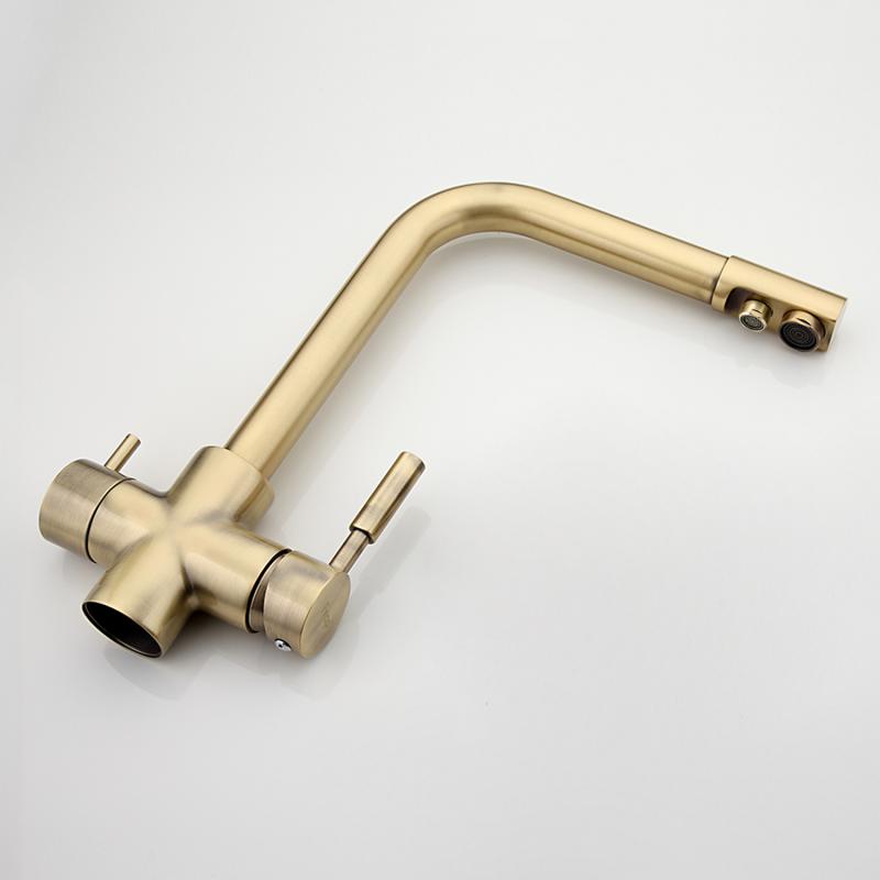 Смеситель для кухни под фильтр Frap F4352-4, бронза — изображение 3