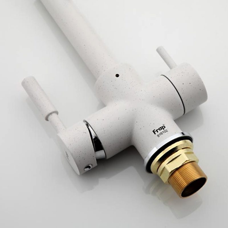 Смеситель для кухни под фильтр Frap F4352-8, белый — изображение 5