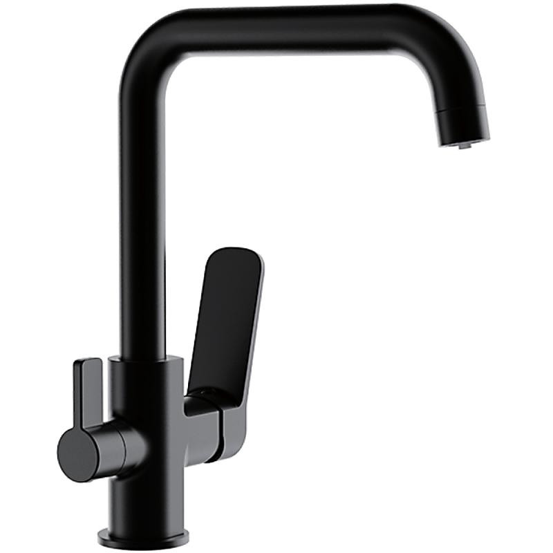 Смеситель для кухни под фильтр Frap F4362, чёрный