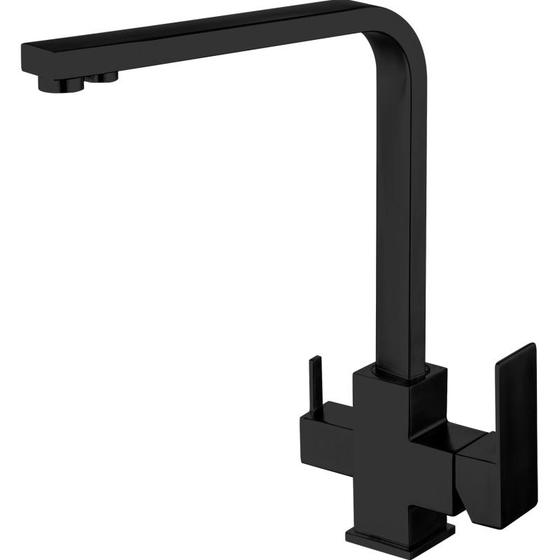 Смеситель для кухни под фильтр Frap F43802-6, чёрный