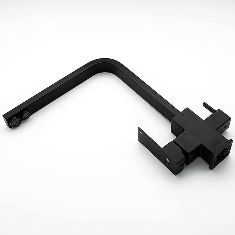 Смеситель для кухни под фильтр Frap F43802-6, чёрный — изображение 3