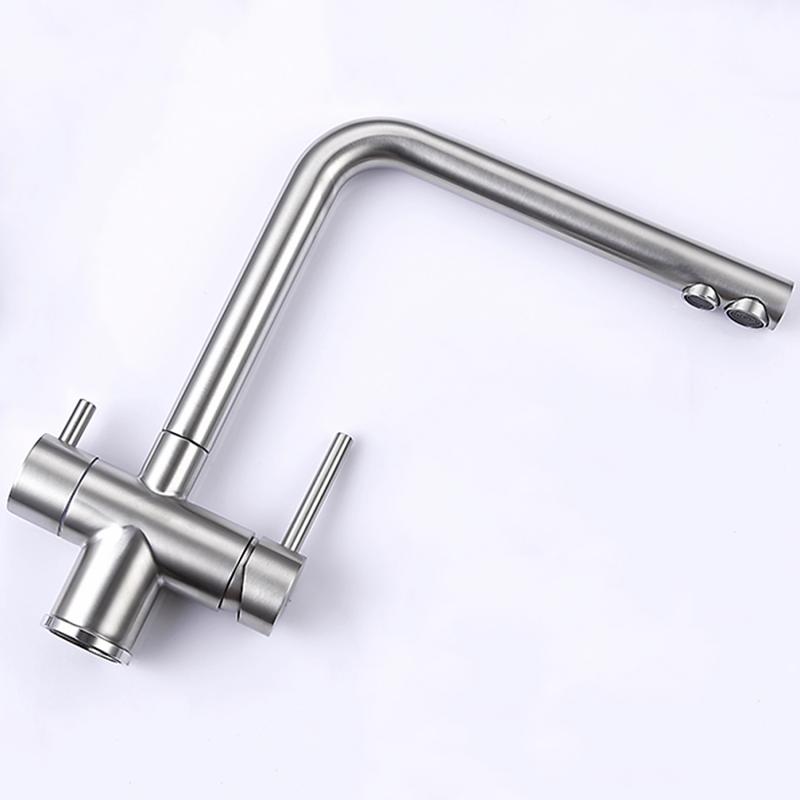 Смеситель для кухни под фильтр Frap F43899-3, сатин — изображение 3