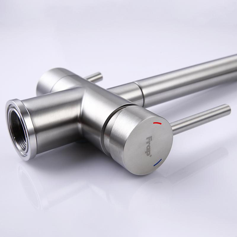 Смеситель для кухни под фильтр Frap F43899-3, сатин — изображение 6