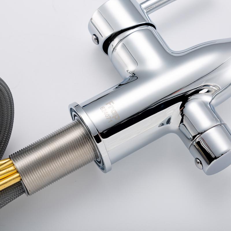 Смеситель для кухни под фильтр с выдвижным изливом Frap F4396-30 — изображение 12