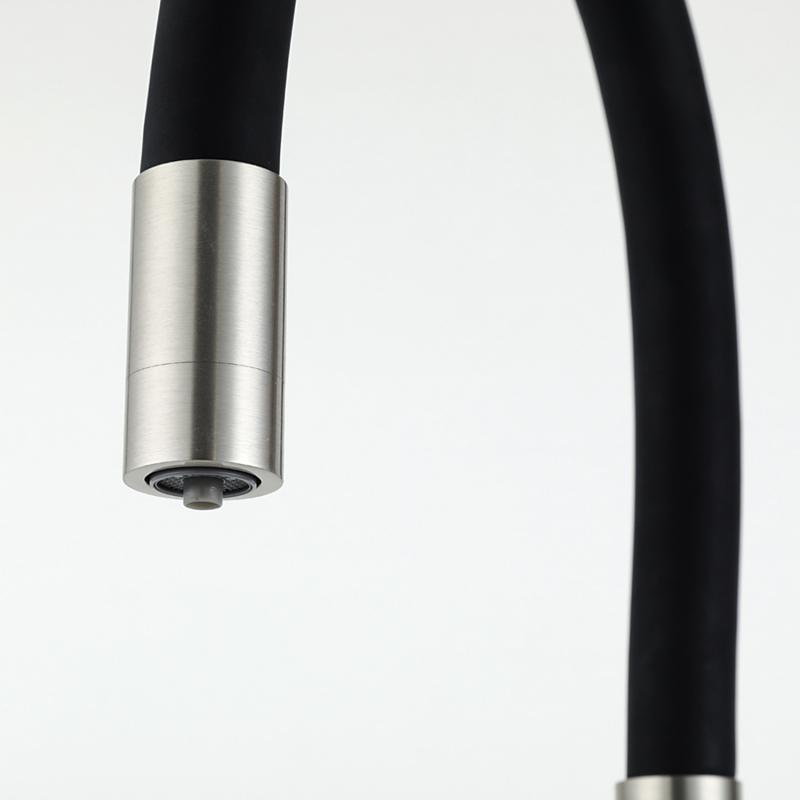 Смеситель для кухни под фильтр с гибким изливом Frap F4396-5, сатин — изображение 8