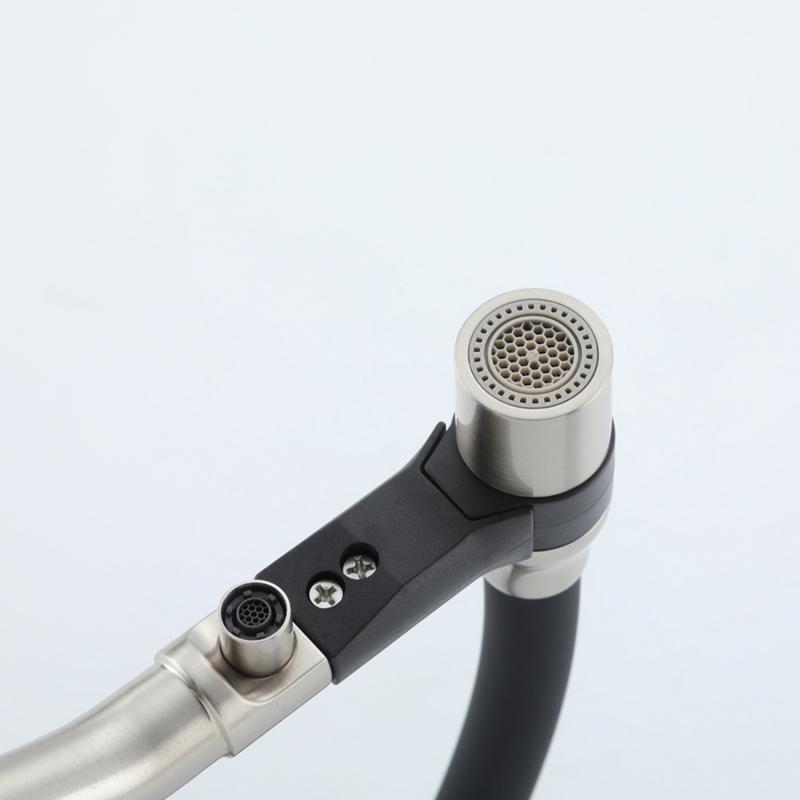 Смеситель для кухни под фильтр с гибким изливом Frap F4397-5, сатин — изображение 11