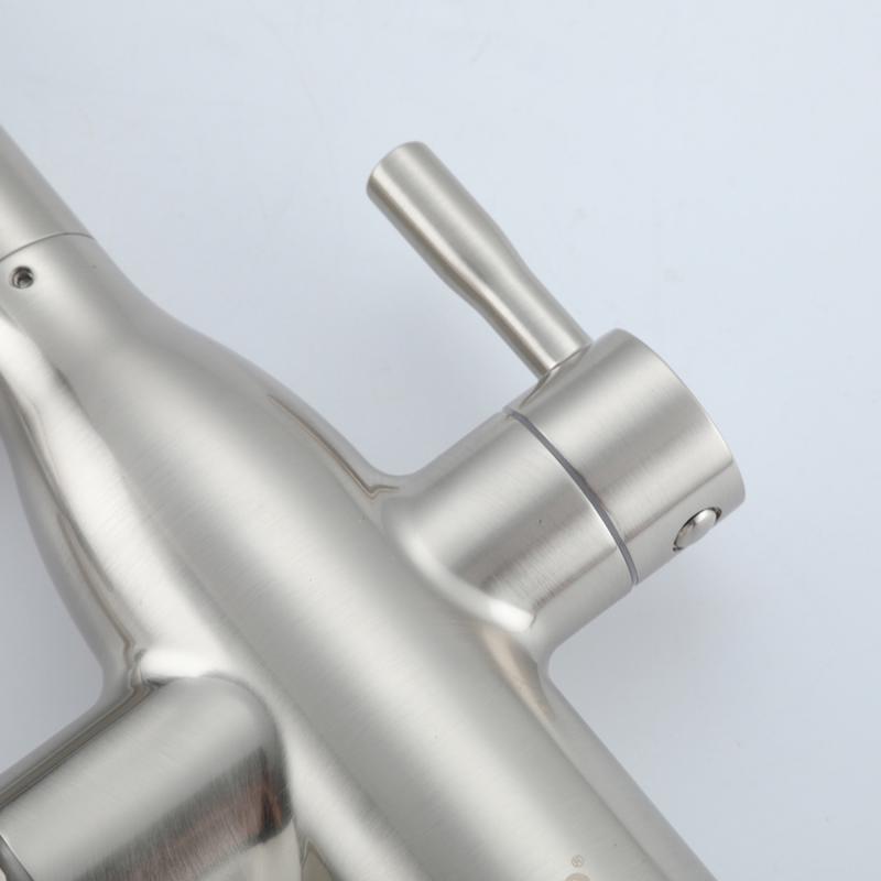 Смеситель для кухни под фильтр с гибким изливом Frap F4397-5, сатин — изображение 12