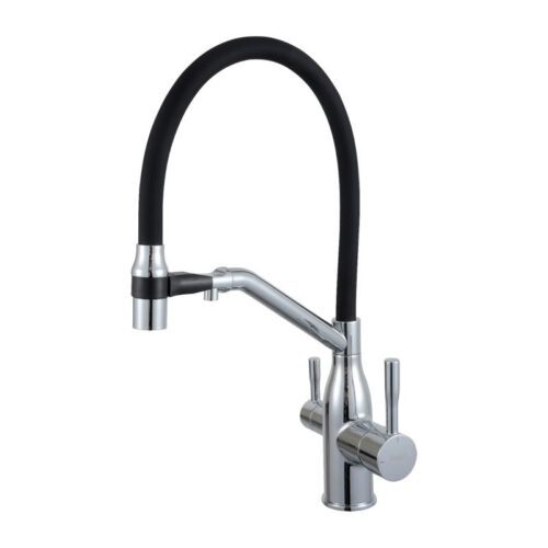 Смеситель для кухни под фильтр с гибким изливом Frap F4397