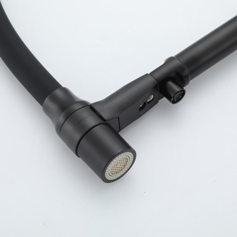 Смеситель для кухни под фильтр с гибким изливом Frap F4398-6, чёрный — изображение 12