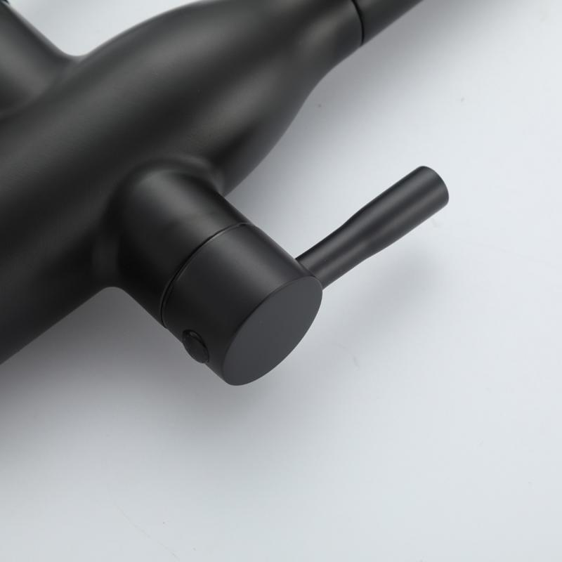 Смеситель для кухни под фильтр с гибким изливом Frap F4398-6, чёрный — изображение 13