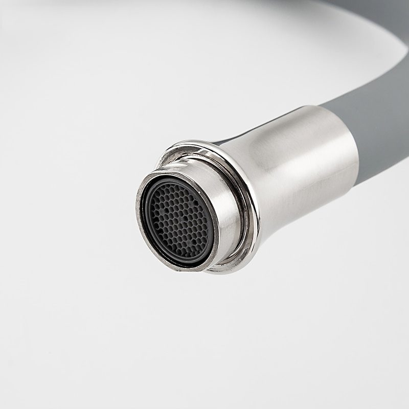 Смеситель для кухни с гибким изливом Frap F4448, сатин — изображение 6