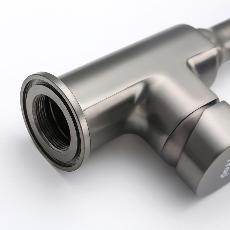 Смеситель для кухни с гибким изливом Frap F4462-9, оружейная сталь — изображение 7