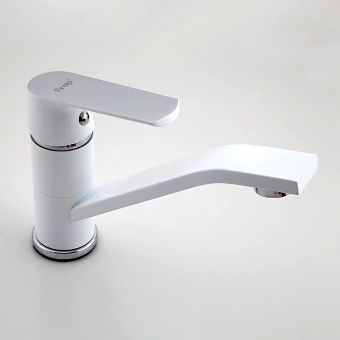 Смеситель для кухни Frap F4531, белый/хром — изображение 3