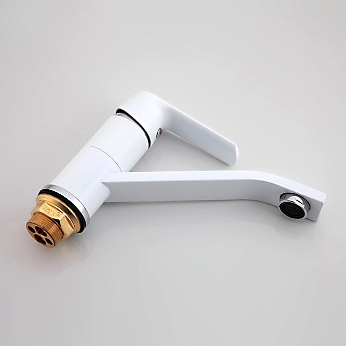 Смеситель для кухни Frap F4531, белый/хром — изображение 4