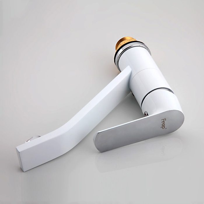 Смеситель для кухни Frap F4531, белый/хром — изображение 5