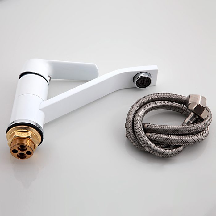 Смеситель для кухни Frap F4531, белый/хром — изображение 7