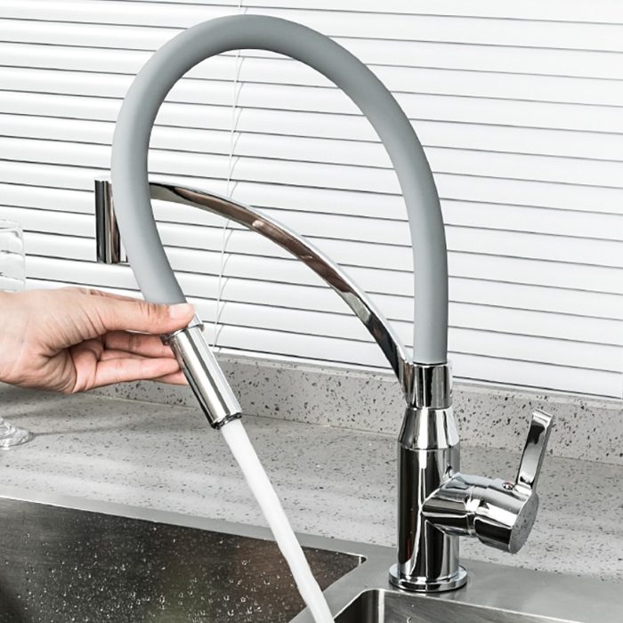 Смеситель для кухни с гибким изливом Frap F4552 — изображение 5