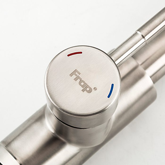 Смеситель для кухни с выдвижным изливом Frap F60899, сатин — изображение 7