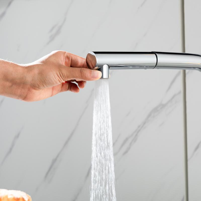 Смеситель для кухни с выдвижным изливом Frap F6096 — изображение 4