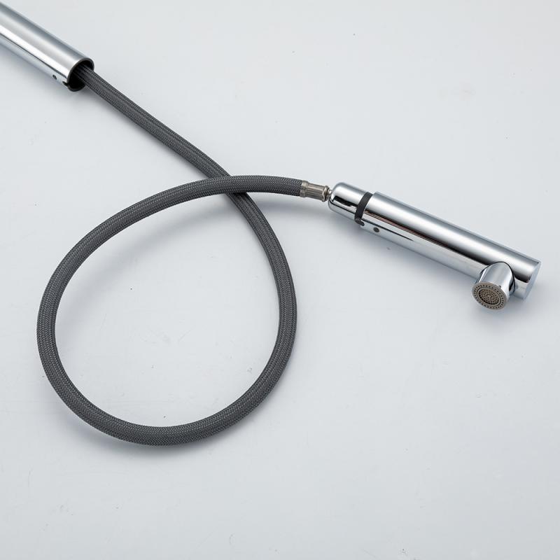 Смеситель для кухни с выдвижным изливом Frap F6096 — изображение 8