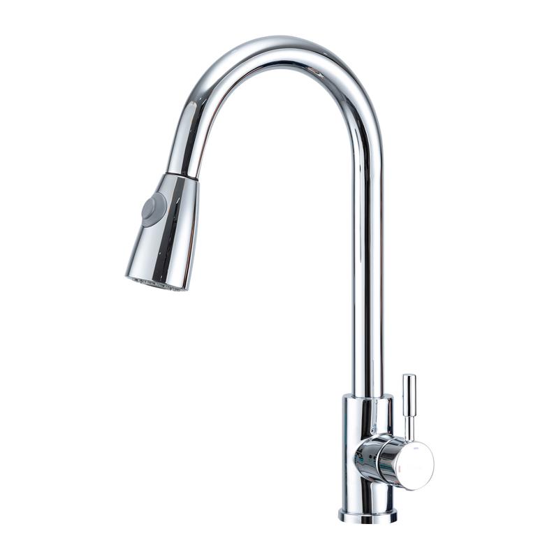 Смеситель для кухни с выдвижным изливом Frap F60991