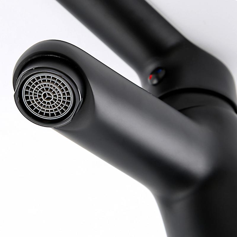 Смеситель для умывальника Frap F1017-6, чёрный — изображение 4