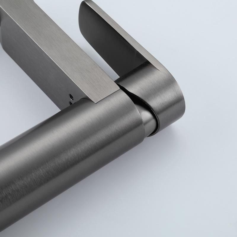 Смеситель для умывальника Frap F10201-9, оружейная сталь — изображение 4