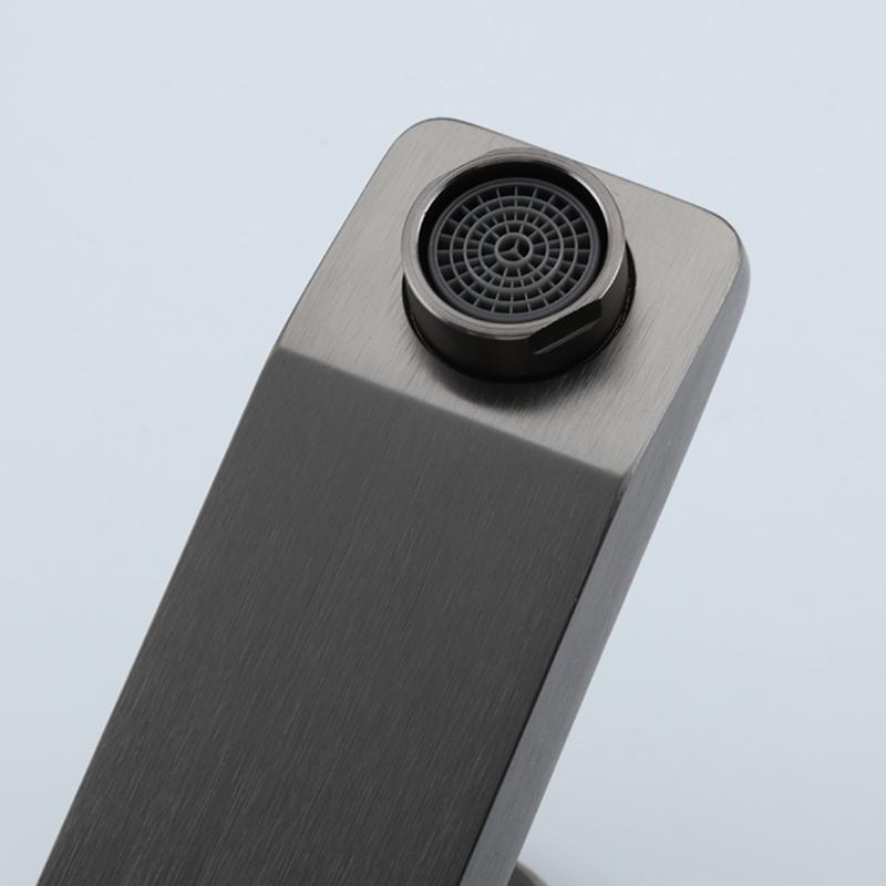 Смеситель для умывальника Frap F10201-9, оружейная сталь — изображение 6