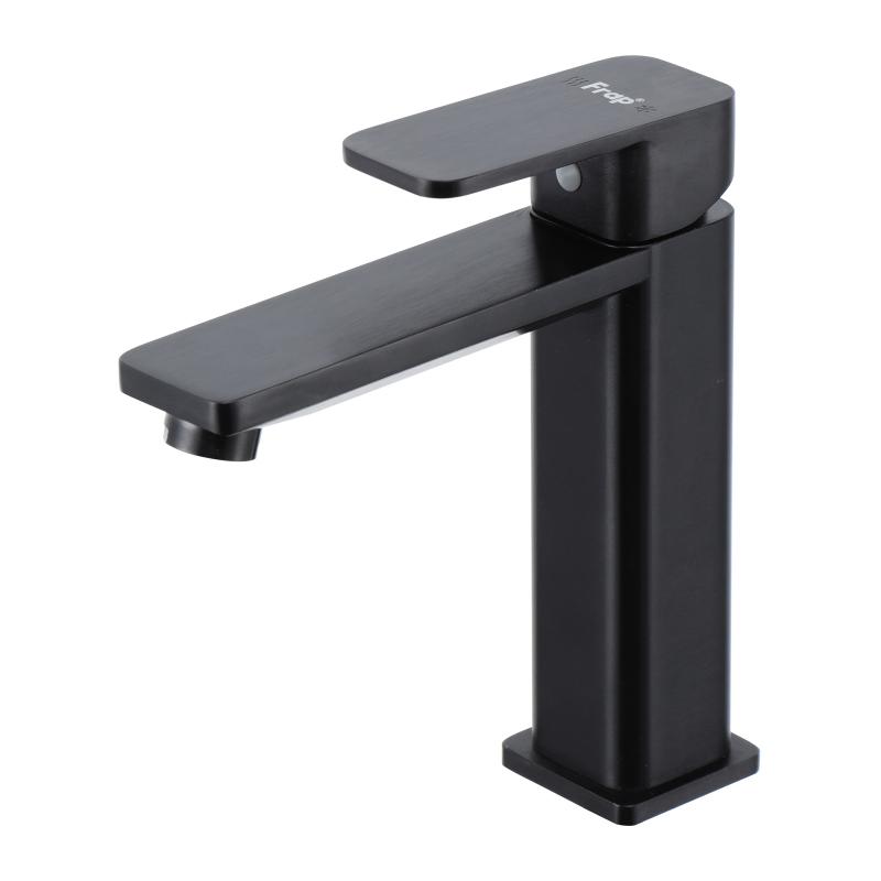 Смеситель для умывальника Frap F10202-6, чёрный