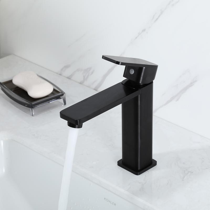 Смеситель для умывальника Frap F10202-6, чёрный — изображение 10