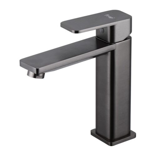 Смеситель для умывальника Frap F10202-9, оружейная сталь