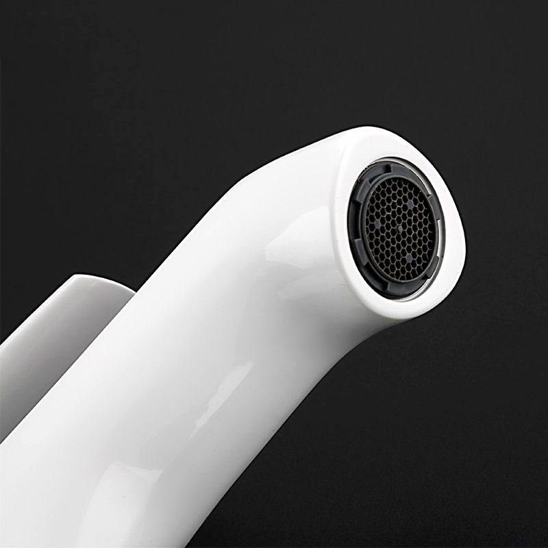 Смеситель для умывальника Frap F1031, белый/хром — изображение 5