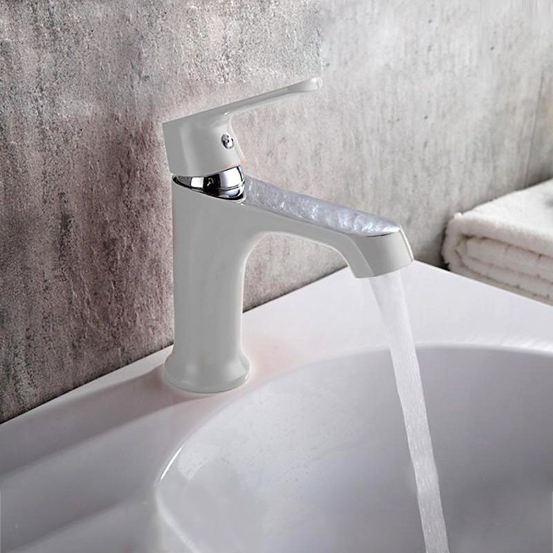 Смеситель для умывальника Frap F1031, белый/хром — изображение 9