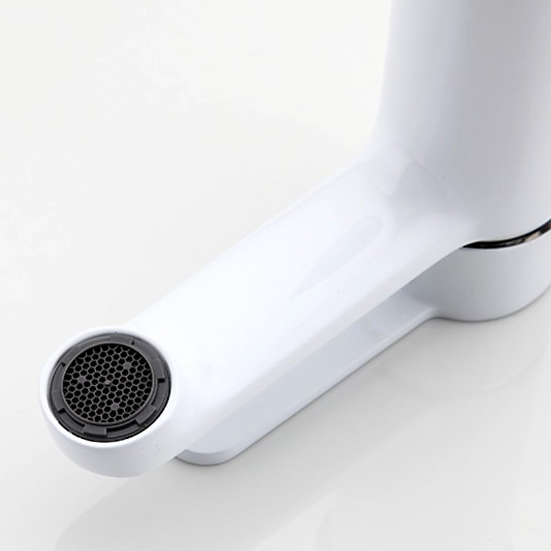 Смеситель для умывальника Frap F1041, белый/хром — изображение 6