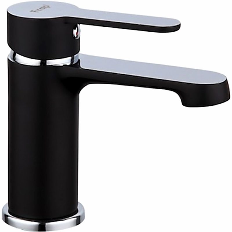 Смеситель для умывальника Frap F1042, чёрный/хром