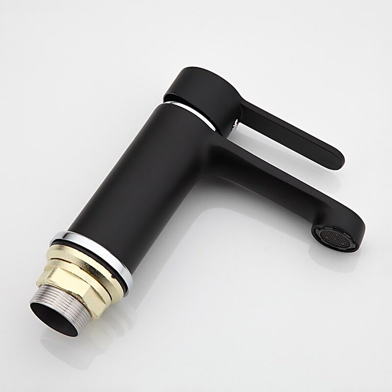 Смеситель для умывальника Frap F1042, чёрный/хром — изображение 3