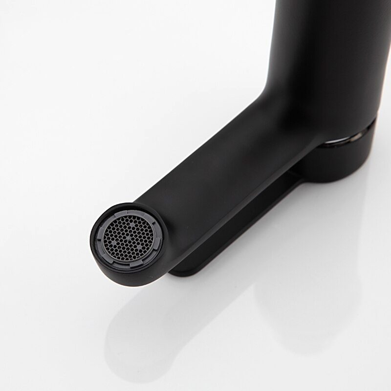 Смеситель для умывальника Frap F1042, чёрный/хром — изображение 5