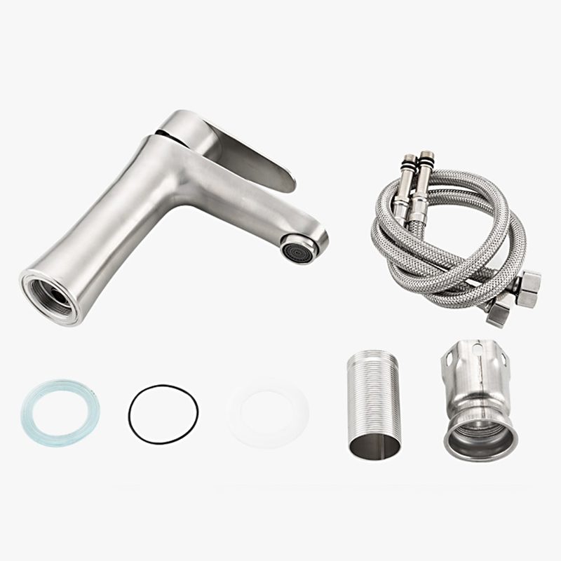 Смеситель для умывальника Frap F1048, сатин — изображение 9