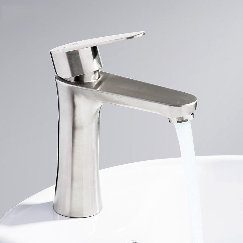 Смеситель для умывальника Frap F1048, сатин — изображение 10