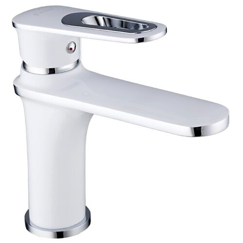 Смеситель для умывальника Frap F1049, белый/хром